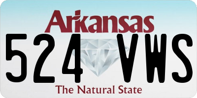AR license plate 524VWS