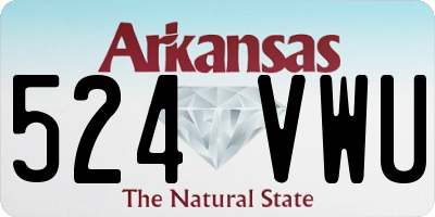AR license plate 524VWU