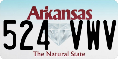 AR license plate 524VWV