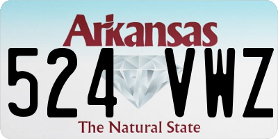 AR license plate 524VWZ