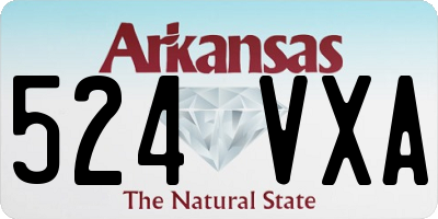 AR license plate 524VXA