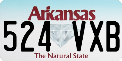 AR license plate 524VXB
