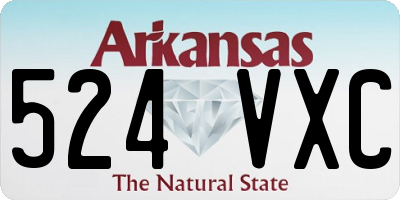 AR license plate 524VXC