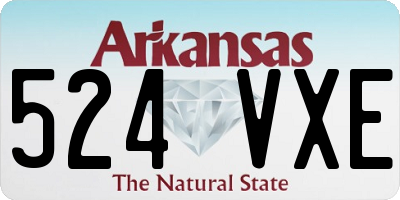 AR license plate 524VXE