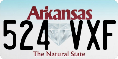 AR license plate 524VXF