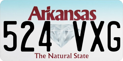 AR license plate 524VXG