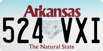 AR license plate 524VXI