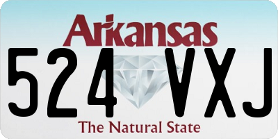 AR license plate 524VXJ