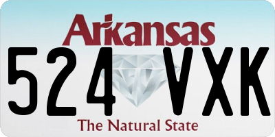 AR license plate 524VXK