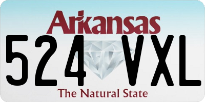AR license plate 524VXL