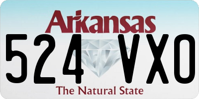 AR license plate 524VXO