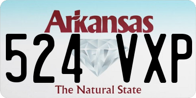 AR license plate 524VXP