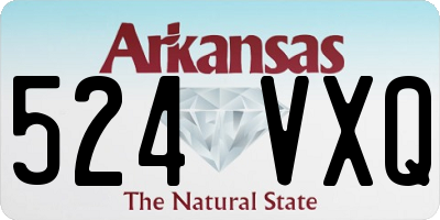 AR license plate 524VXQ