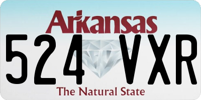 AR license plate 524VXR
