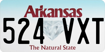 AR license plate 524VXT