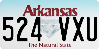 AR license plate 524VXU