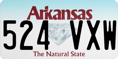 AR license plate 524VXW