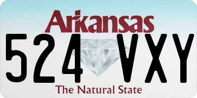 AR license plate 524VXY