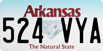 AR license plate 524VYA