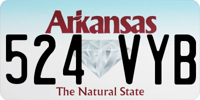 AR license plate 524VYB