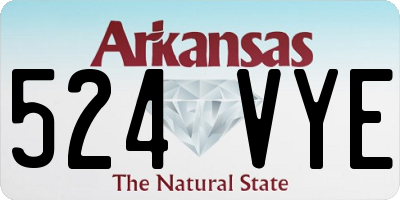 AR license plate 524VYE
