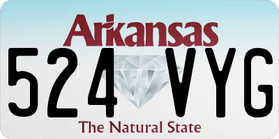 AR license plate 524VYG