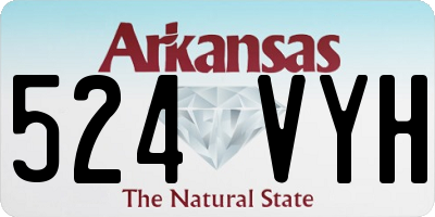 AR license plate 524VYH