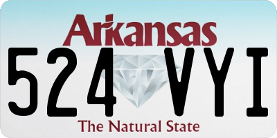 AR license plate 524VYI