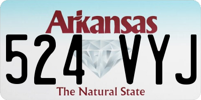 AR license plate 524VYJ