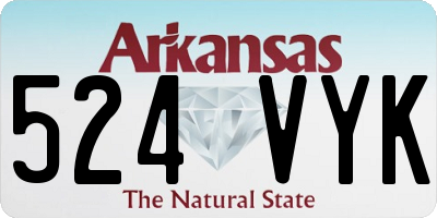 AR license plate 524VYK