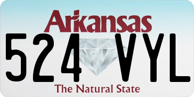 AR license plate 524VYL