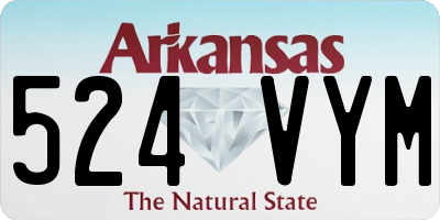 AR license plate 524VYM