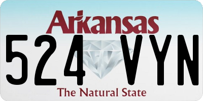 AR license plate 524VYN