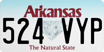 AR license plate 524VYP