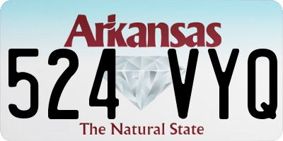 AR license plate 524VYQ