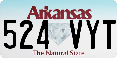 AR license plate 524VYT