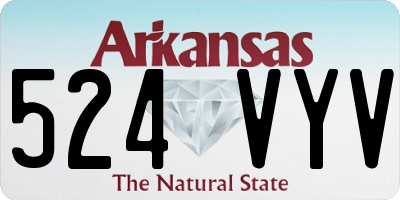 AR license plate 524VYV