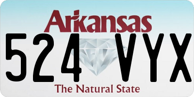 AR license plate 524VYX