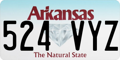 AR license plate 524VYZ