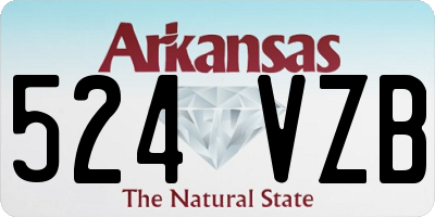 AR license plate 524VZB