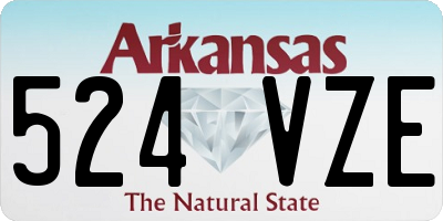 AR license plate 524VZE