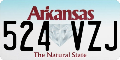 AR license plate 524VZJ