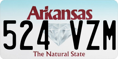 AR license plate 524VZM