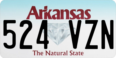 AR license plate 524VZN