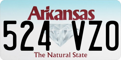 AR license plate 524VZO