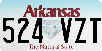 AR license plate 524VZT