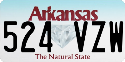 AR license plate 524VZW
