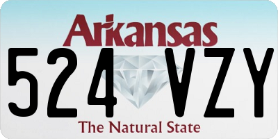 AR license plate 524VZY