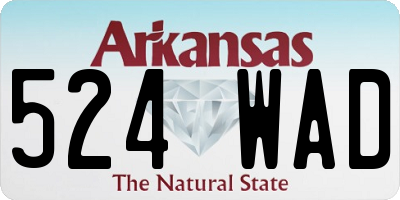 AR license plate 524WAD