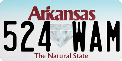 AR license plate 524WAM